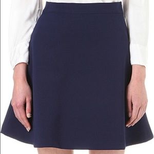 Sandro Paris Crepe Mini Skirt - Marine Blue - EU 1